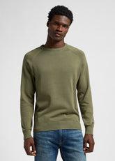 Męski Sweter Lee Clean Raglan Sweater Mercantile Green  112355673 LD46008526